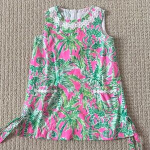 Lilly Pulitzer Pink and Green Kids Dress